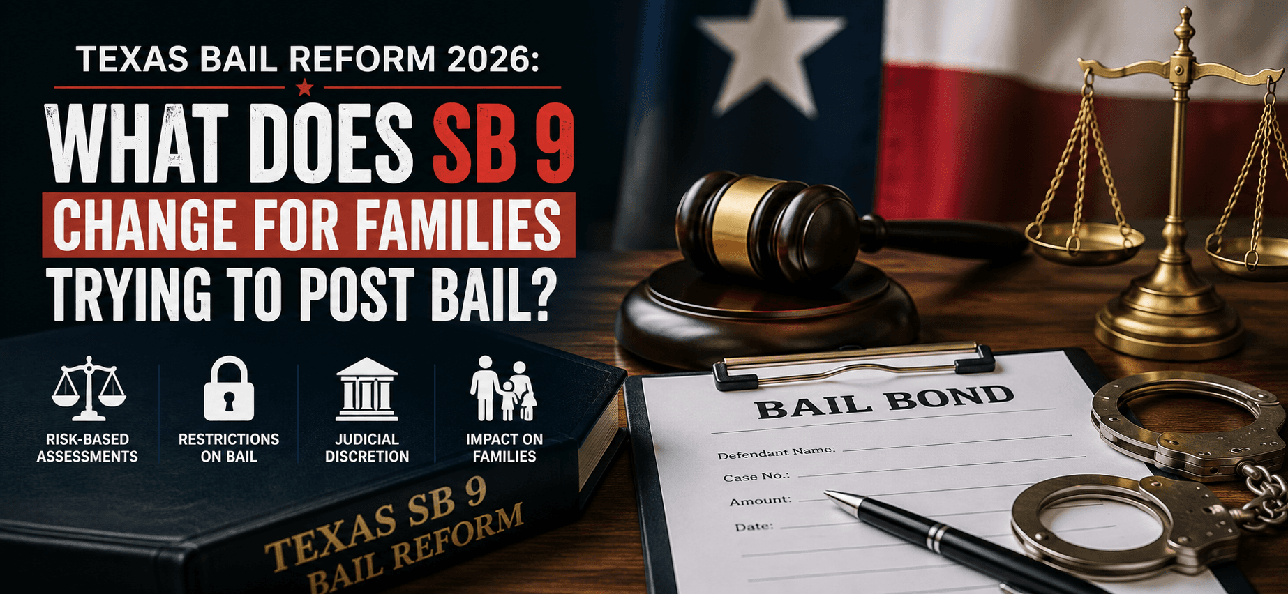 Texas Bail Reform 2026: What Does SB 9 Change for Families Trying to Post Bail?